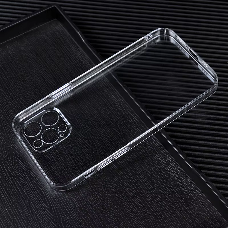 Detalle de la carcasa transparente para iPhone