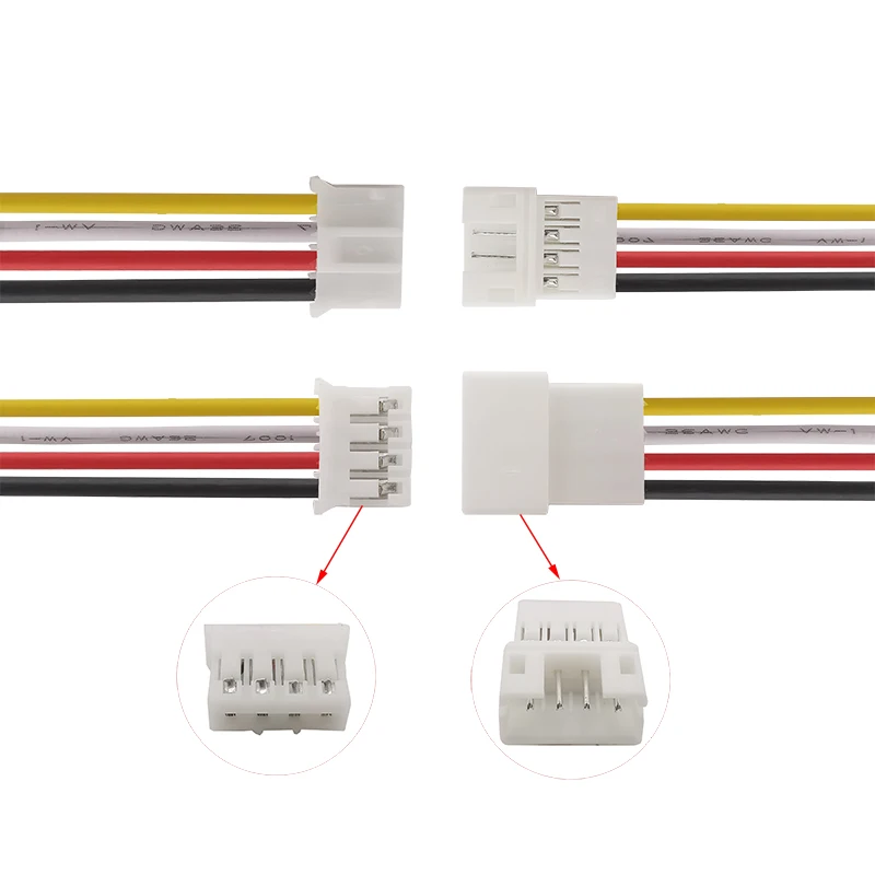 2/5/10 pares 4 Pin JST PH 2,0 hembra conector de Cable Micro JST 2,0 4 P Macho Jack Cables de terminales 20CM 26AWG - imagen 2
