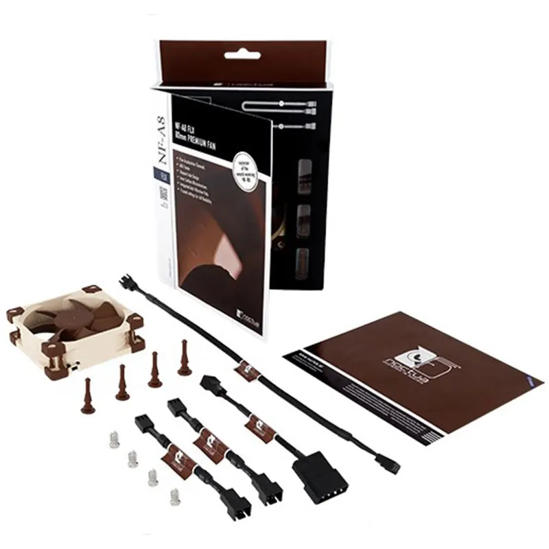 Noctua-ventilador NF-A8 de alta calidad, ventilador silencioso de alta presión de aire, 8cm, 3, 4 pines, Control inteligente de temperatura, CPU - imagen 5