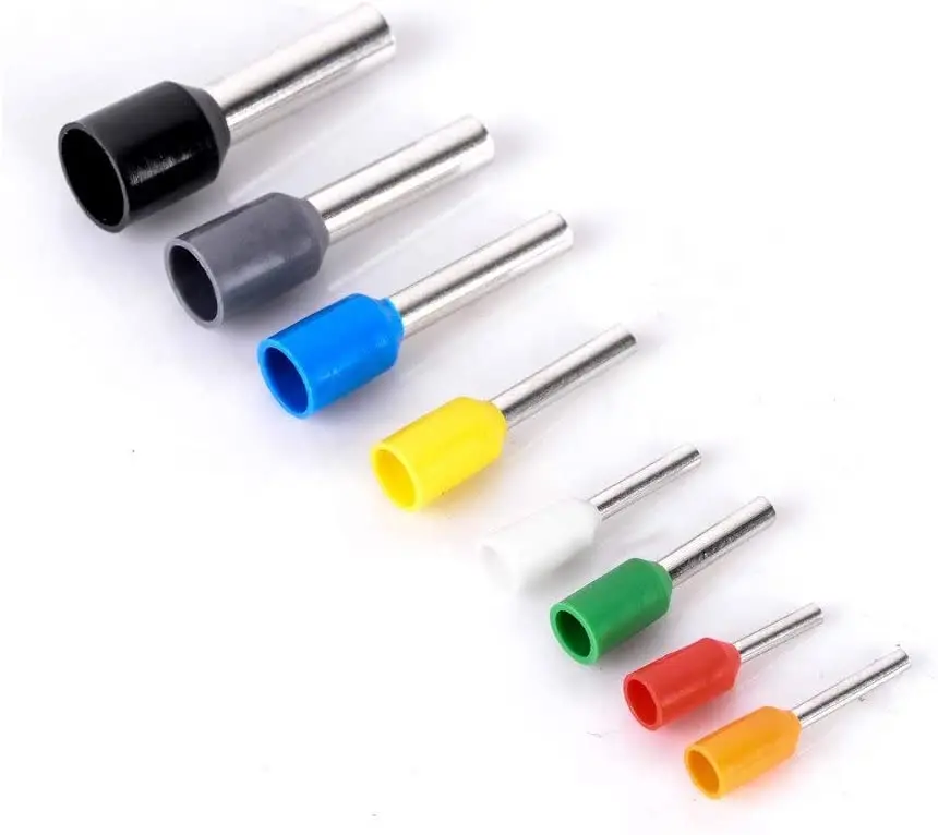 Conector de crimpado de cobre, Terminal de extremo de Pin de cable aislado, 400 unids/caja - imagen 5