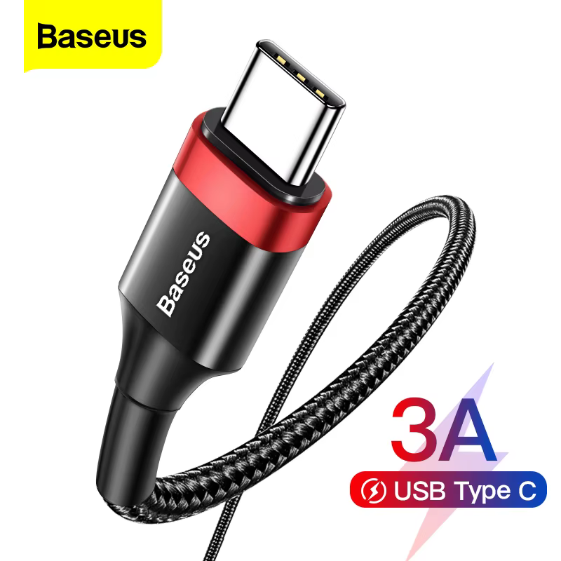 Baseus Cable USB-C Carga Rápida Samsung S20/S22 Huawei P50 Xiaomi Mi8 - imagen 3