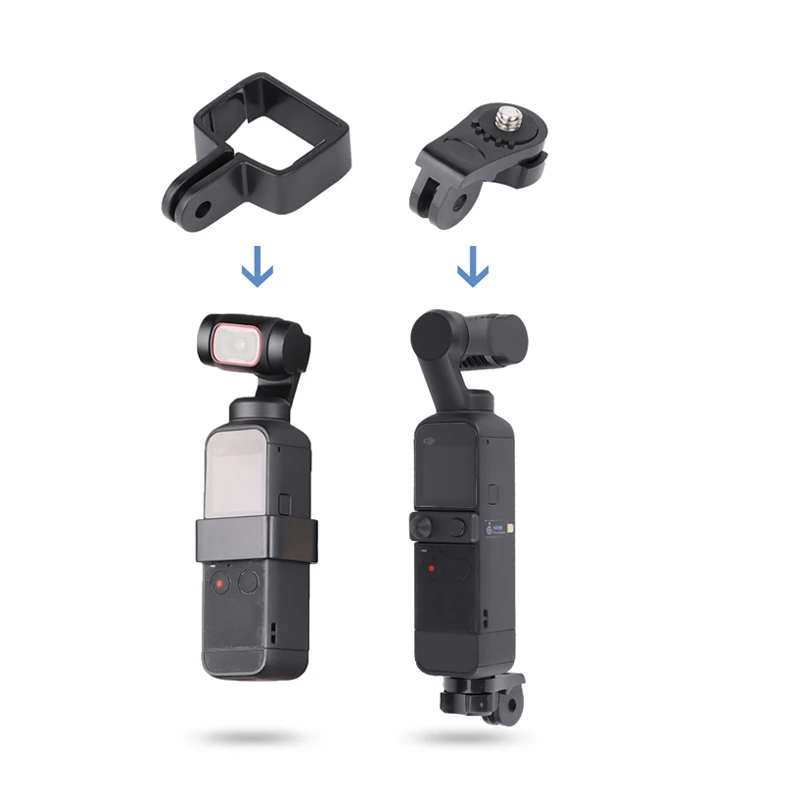 Soporte de expansión para cámara DJI OSMO Pocket, adaptador de marco fijo 1/4, trípode, palo de Selfie, conjunto de accesorios externos para cardán 1 y 2 - imagen 4