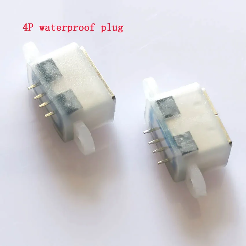 USB 2,0 base hembra impermeable 180 grados vertical 4P enchufe hembra impermeable tipo a enchufe recto 11,5mm pegamento blanco - imagen 3