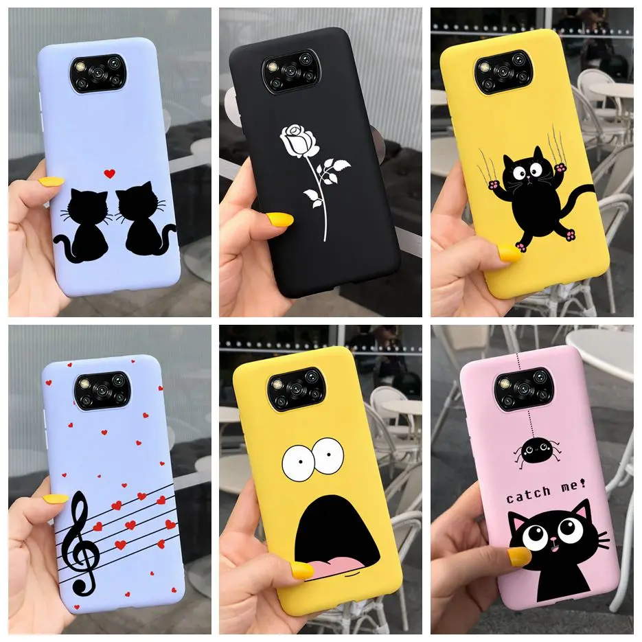 Funda Poco X3 para Xiaomi Poco X3 NFC, Funda trasera de silicona suave de TPU para Xiaomi Poco X3 PocoX3 Pro X 3, fundas de teléfono de 6,67 pulgadas