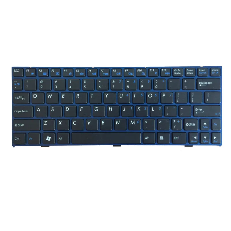 Teclado para portátil CLEVO M1110, M11X, M1100, M1110Q, M1111, W110ER, M1115, inglés, EE. UU./Japón, borde Púrpura/Azul, nuevo - imagen 5
