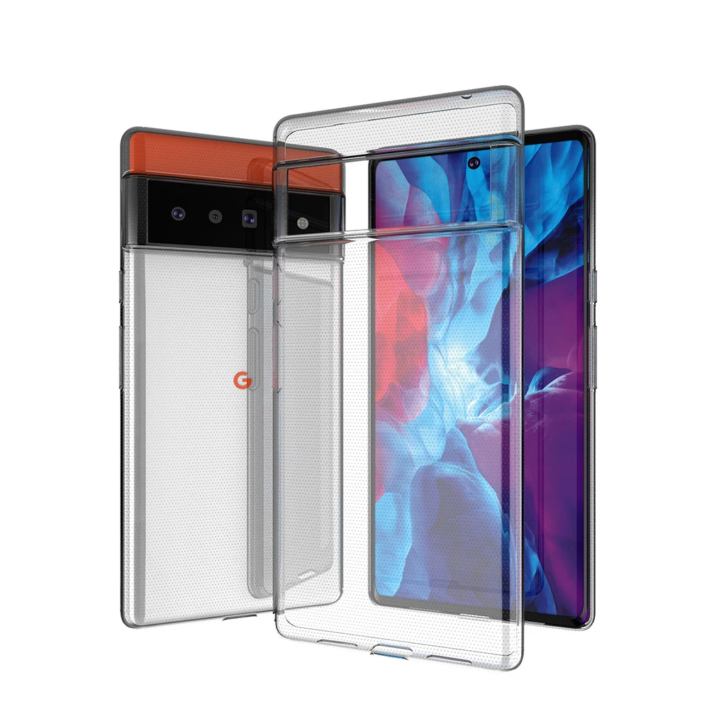 Funda protectora de cámara para Google Pixel 6 Pro 5G, carcasa trasera transparente ultrafina, suave, TPU, 2021 - imagen 3
