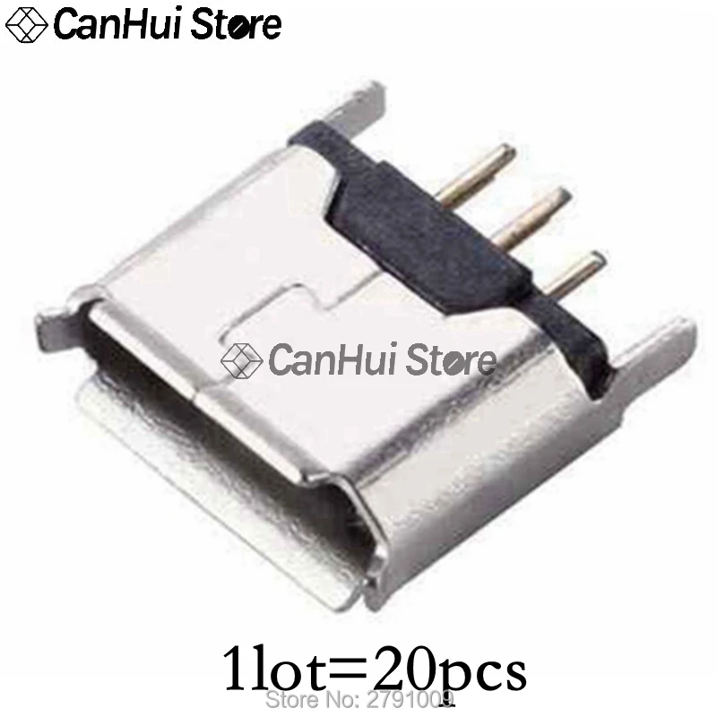 Conector de enchufe SMT de 5 pines, Micro USB tipo B, colocación hembra, 12 modelos SMD DIP, 20-60 piezas - imagen 5