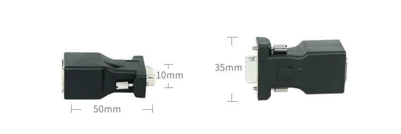 1 par de extensor Von VGA Kopf Zu LAN RJ45 Cat5 Cat6 20M Adaptador Netzwerk Kabel VGA Verlängerung Linie - imagen 3