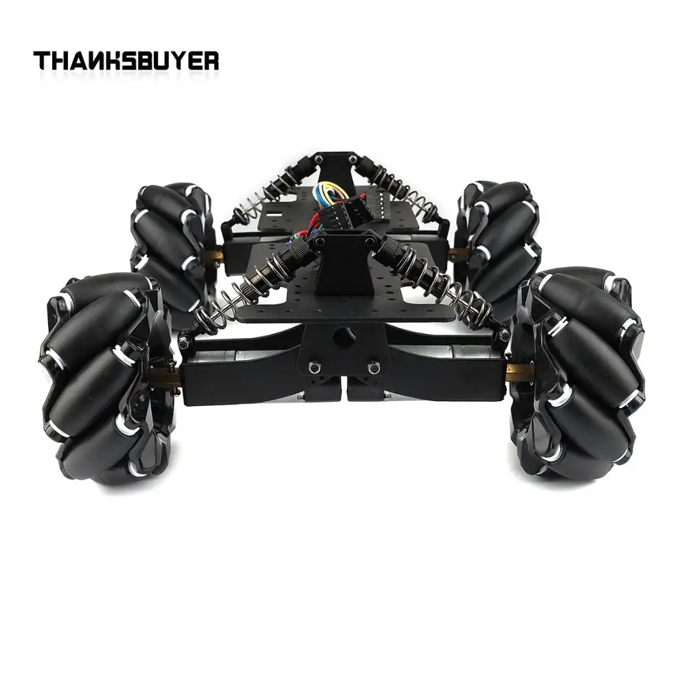 Kit de chasis de coche robot con rueda Mecanum omnidireccional para suspensión ajustable sin montar - imagen 5