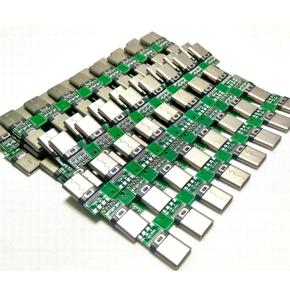 10 unidades DIY OTG USB-3,1 Schweißen Makitanlichen jack Stecker USB 3,1 tipo C Stecker mit placa PCB Stecker daten Linie terminales eN y
