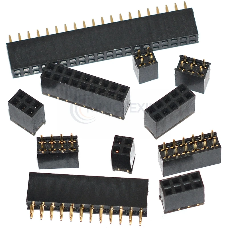 Conector PCB Doble Fila Hembra 2,54mm 40 Pines