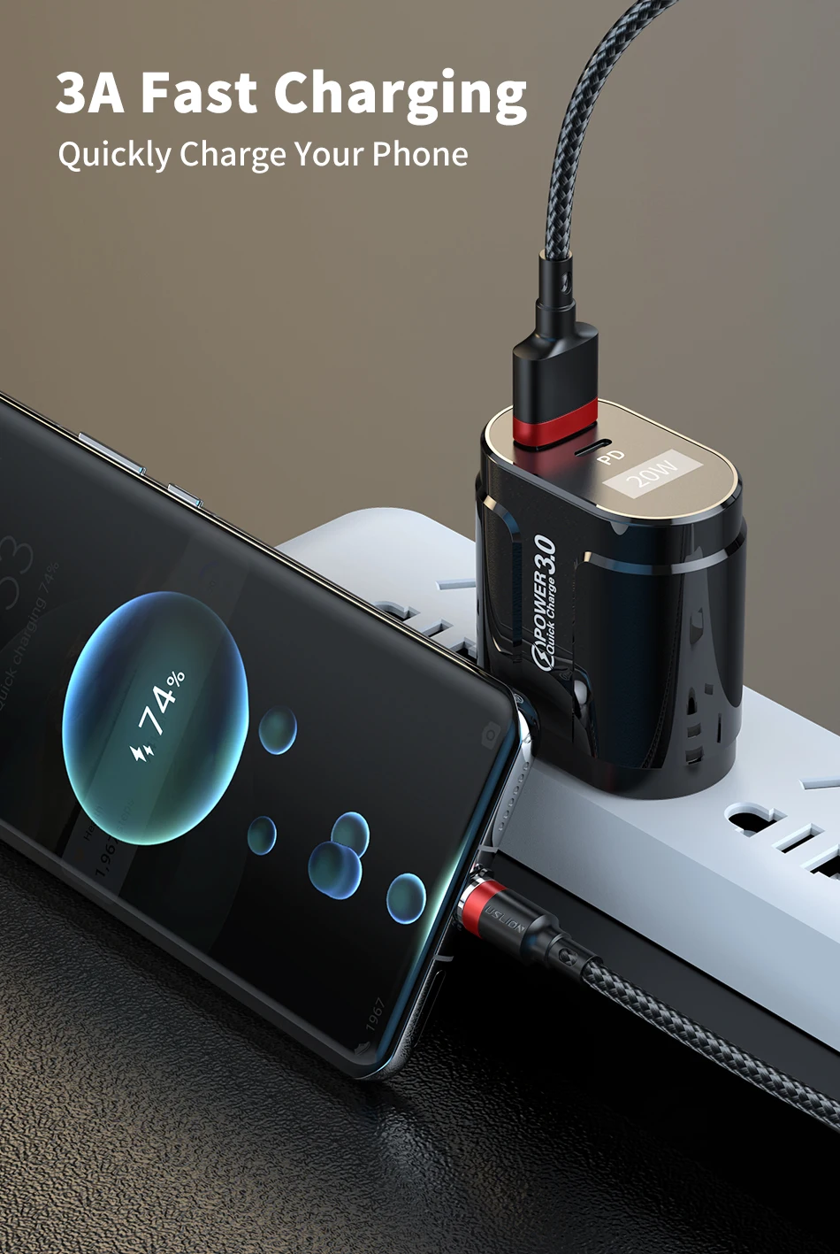 Cable USB Magnético - Sistema de conexión rápida