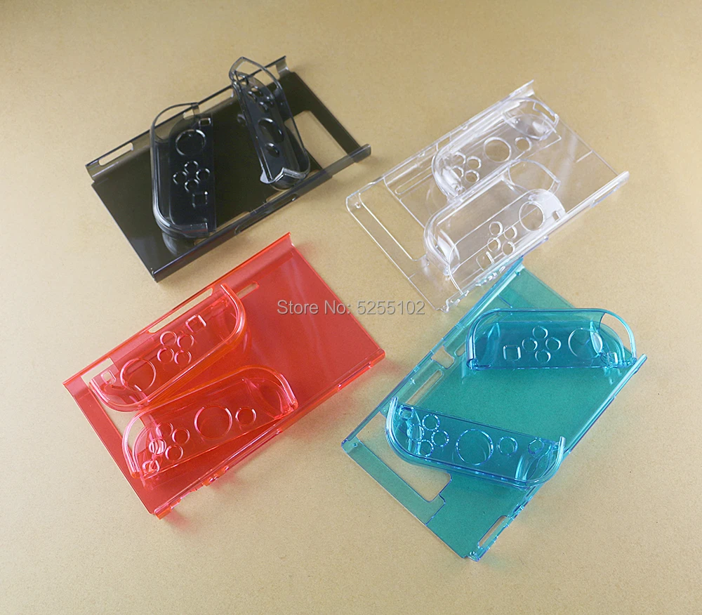 20 piezas para Nintendo Switch funda protectora dura cubierta de carcasa de cristal desmontable para accesorios de controlador de consola NS Switch - imagen 2
