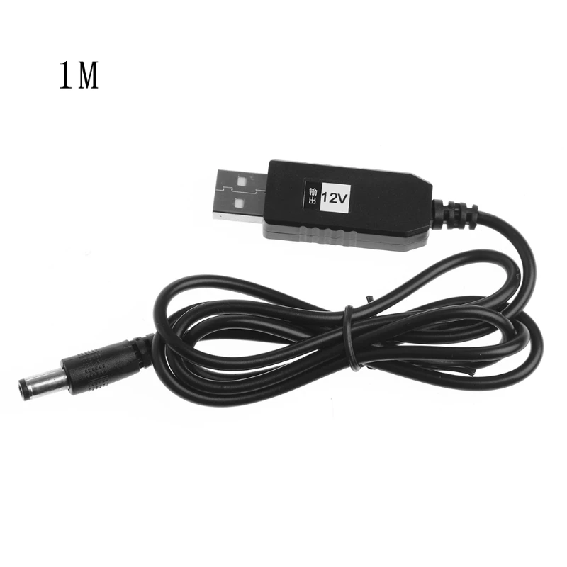 USB DC 5V a DC 12V 2,1mm x 5,5 macho Step-Up Cable Adaptador convertidor para enrutador