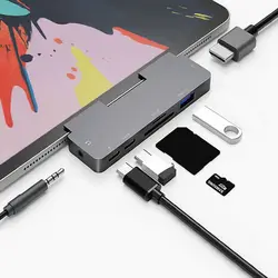 OUTMIX Hub USB-C a HDMI 4K multipuerto para MacBook/iPad Pro