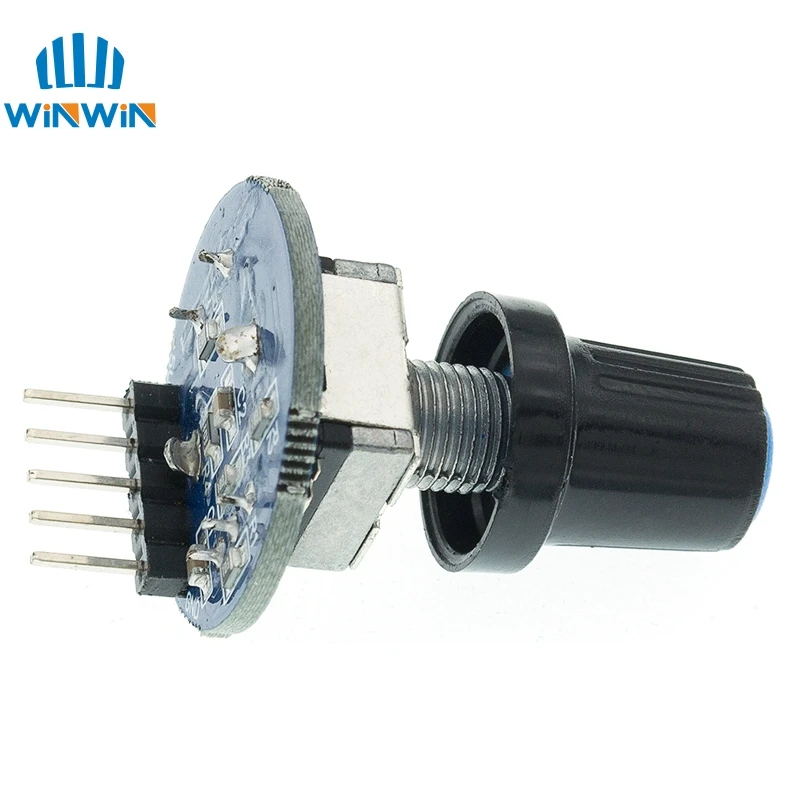 Módulo Codificador rotativo para Arduino, Sensor de ladrillo, desarrollo de Audio redondo, potenciómetro giratorio, tapa de perilla EC11 - imagen 5
