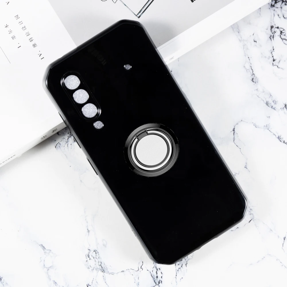 Funda de silicona con soporte de anillo trasero para Blackview, BV4900 Pro, BV5100, BV5500 Plus, BV5900, BV6300, BV6600, BV6800, BL6000, A80 - imagen 2