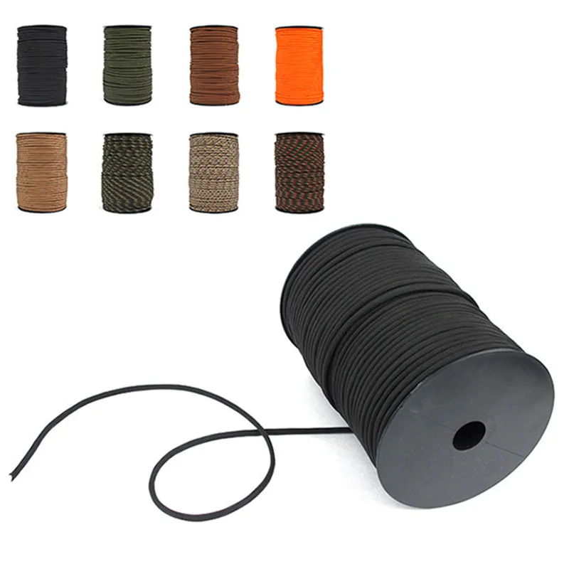 Angitu 34 colores 4mm Paracord 550 manga 7 hebras núcleo para Cable de teclado USB cuerda de Paracord de polipropileno para exteriores supervivencia - imagen 2
