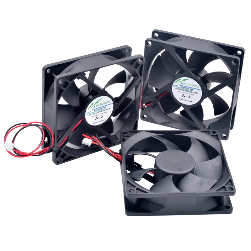 ACP9225 9cm 92mm ventilador 92x92x25mm 9025 DC5V 12V 24V 2pin ventilador de refrigeración para inversor de corriente del chasis - imagen 5