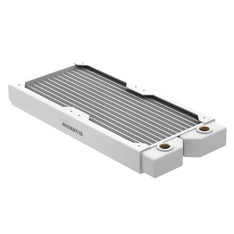 Barrow-radiador blanco de cobre G1/4 "para ordenador, líquido de refrigeración por agua, construcción de bucle, Dabel-28a, 28MM de espesor, 120MM, 240MM, 360MM, 480MM - imagen 3
