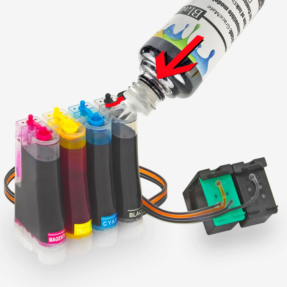 Tintas de Color negro de 100ml, Kits de recarga de tinta compatibles con Epson 1811, 1812, 1813, 1814, XP, 30 XP, 102, 202, 205, 212, 215, 225 - imagen 5