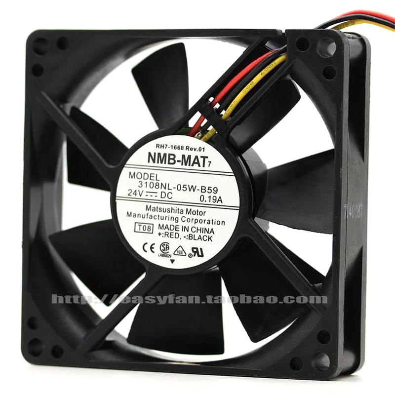 Ventilador de refrigeración para fotocopiadora NMB 3108NL-05W-B59/B50, 24V, 0.19A, 8020, 8cm, inversor original, nuevo - imagen 3