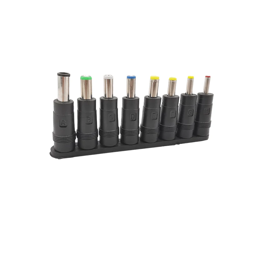 8 unids/set fuente de alimentación CC Universal portátil cargador móvil cabezal de conversión 5,5x2,1mm 8 en 1 DC enchufe Jack puntas Kit de conector - imagen 5
