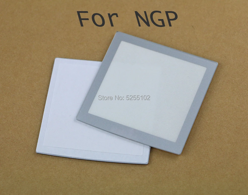 30 unids/lote para NeoGeo Pocket lente de pantalla protectora LCD de plástico plateado para NGP Neo Geo Protector de lente de bolsillo