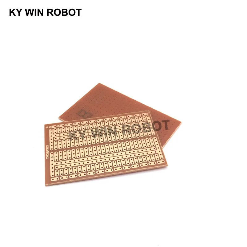 2 unids/lote DIY 4,5*7CM prototipo de papel PCB placa de circuito de matriz de experimento Universal 4,5x7CM - imagen 4