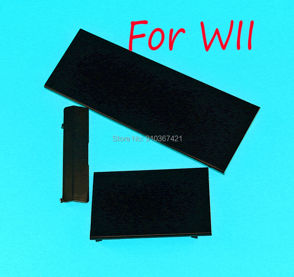 1 Juego para Nintendo Wii 3 en 1 cubierta antipolvo de plástico tira lateral SD tarjeta de memoria cubierta de ranura de puerta cubierta de marco de puerta tapa protectora - imagen 2