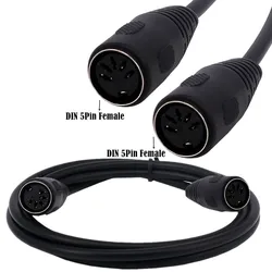 Cable MIDI 5 pines hembra a hembra para extensión de sintetizador