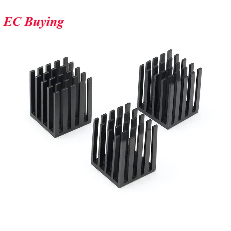 10 uds/1 unidad 19*19*24mm disipador de calor de aluminio disipador de calor enfriador de radiador para Chip electrónico IC LED ordenador 19x19x24mm - imagen 3