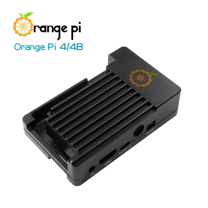 Funda protectora negra de aleación de aluminio Orange Pi + adhesivo conductor térmico, adecuada solo para placas Orange PI4/4B - imagen 4