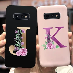 Funda Samsung Galaxy S10 Plus Silicona Suave Antigolpes Letras