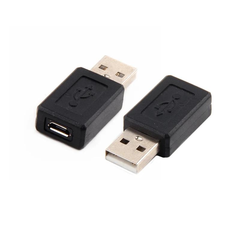 Adaptador USB2.0 macho a Micro USB hembra OTG, convertidor de cargador de datos para teléfono, tableta, PC, conector convertidor