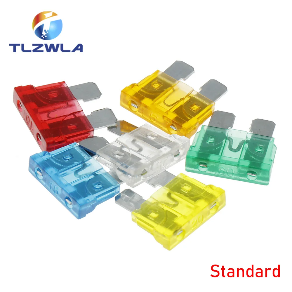 30 Uds estándar Mini Micro 32V fusible de cuchilla automática para coche 5 10 15 20 25 30 AMP cada 5 uds fusible de coche fusible automático blanco amarillo rojo azul - imagen 2
