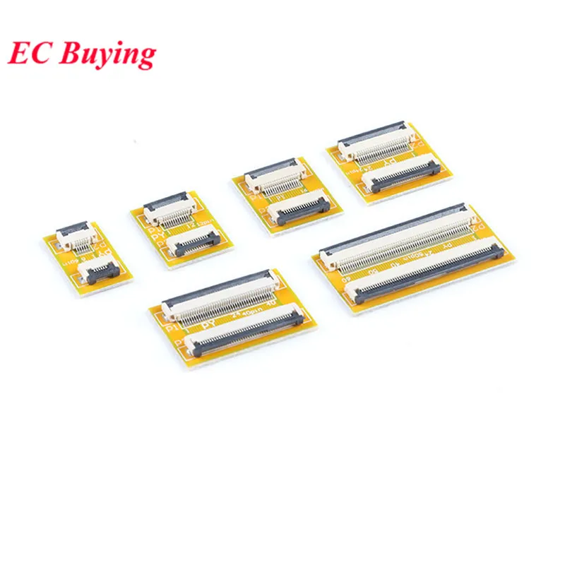 Placa de extensión de Cable Flexible FPC/FFC, paso de 0,5mm, 6P/8P/10P/12P/16P/20P/24P/26P/30P/34P cable plano conector 40P/50P/60P - imagen 2