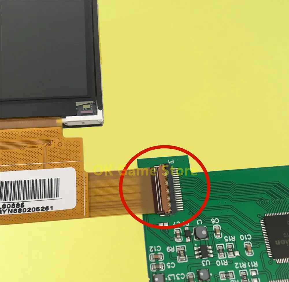 1 Juego de Kits de modificación de pantalla de alta luminosidad para pantalla LCD de retroiluminación GBC para consola GBC, accesorios de juego destacados