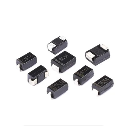 100 unids/lote SS14 SS24 SS34 SS54 SMA 1N5819 SR240 1N5822 1N5824 DO-214AC chip de diodo rectificador schottky SMD nuevo