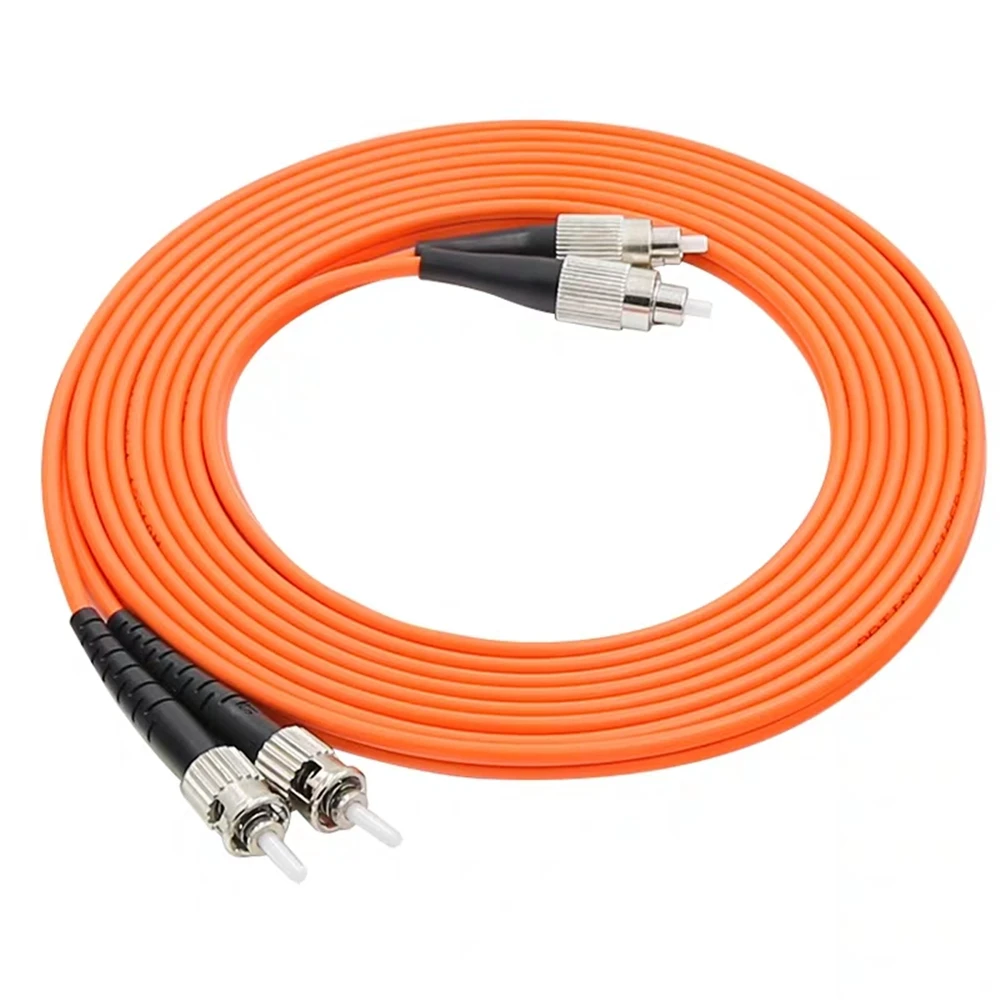 Cable de conexión de fibra óptica FC-ST dúplex 1m 2m 3m 5m 7m 10M 50/125um 62,5/125um ST-FC OM1 OM2 puente dual ftth 10 Uds - imagen 3