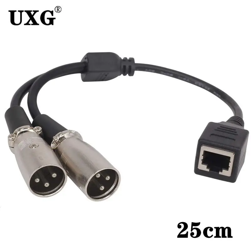 RJ45-2 XLR Male