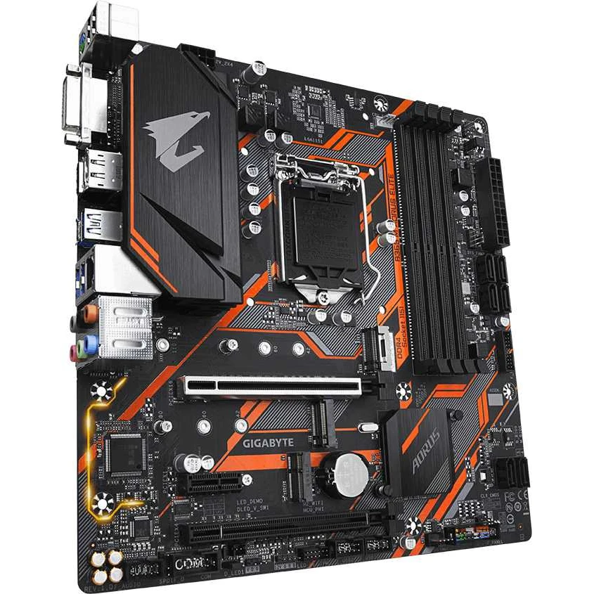 GIGABYTE B365M AORUS ELITE Micro ATX Intel B365 M.2 SSD nuevo 64G soporte de doble canal 8 9 Gen LGA 1151 CPU placa base - imagen 2