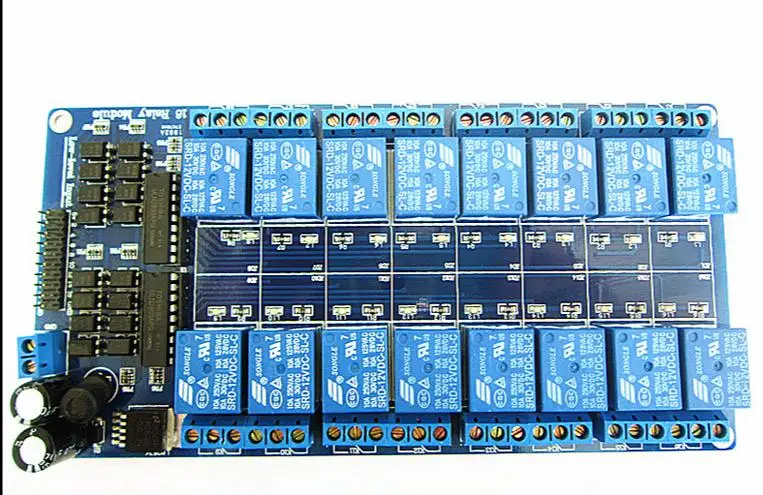 Módulo de protección de relé con optoacoplador LM2576, 16 canales, 5V, fuente de alimentación para un rduino