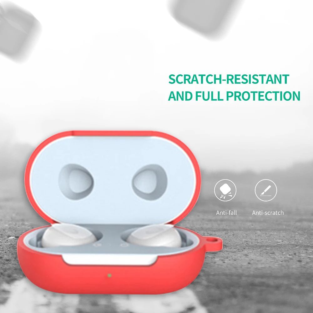 Funda de silicona para Samsung Galaxy Buds Plus, cubierta protectora completa a prueba de golpes con llavero, funda de carga, accesorios - imagen 4