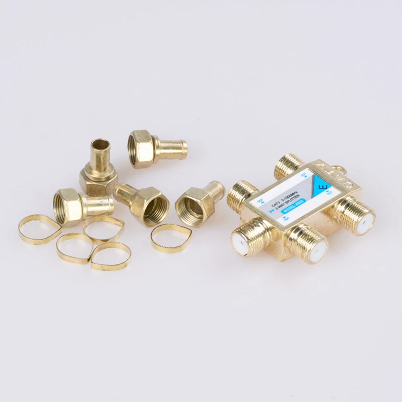 Puerto múltiple 4 vías divisor cable TV