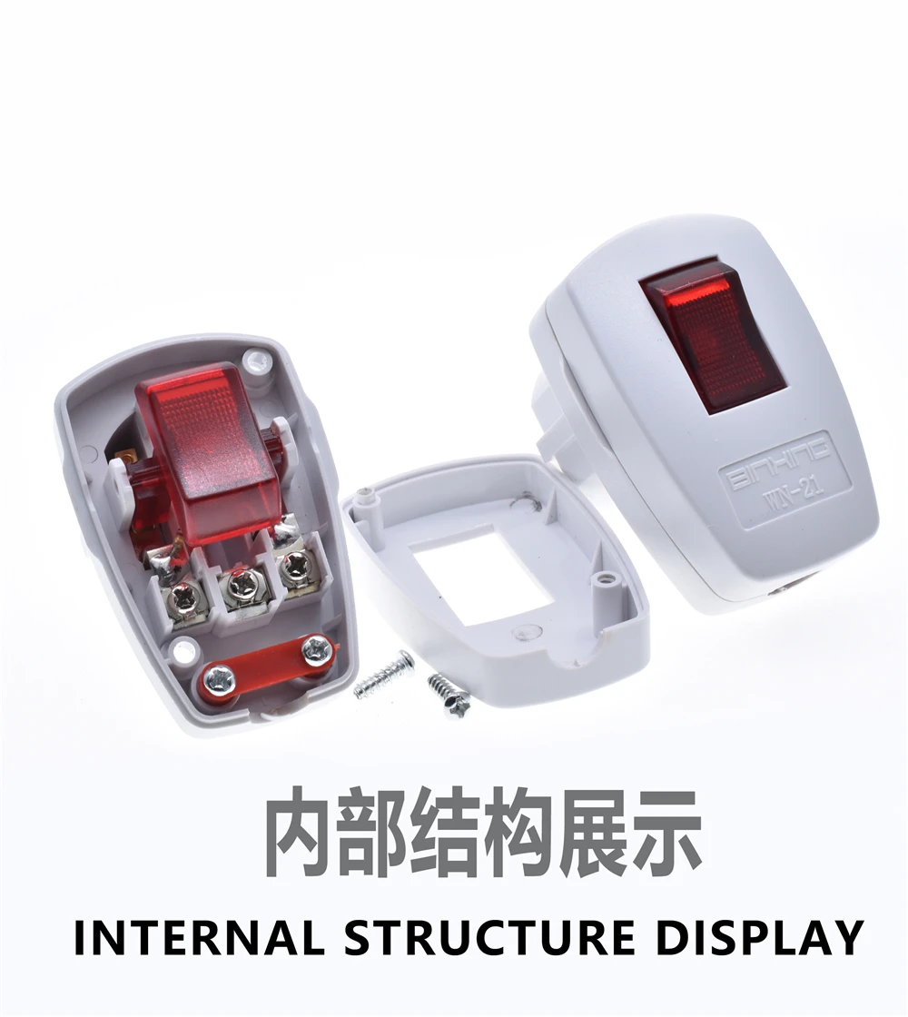 Enchufe Schuko eléctrico macho de la UE con interruptor de encendido/apagado reemplazo recargable AU Reino Unido adaptador europeo convertidor de enchufe de cable de salida de CA - imagen 4