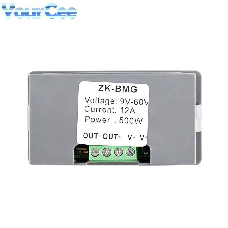 Controlador de Motor de CC PWM, ZK-BMG de velocidad ajustable, 500W, DC9-60V, 12A, codificador de pantalla Digital, relación de trabajo ZK-MG DC5-30V 150W 5A - imagen 2
