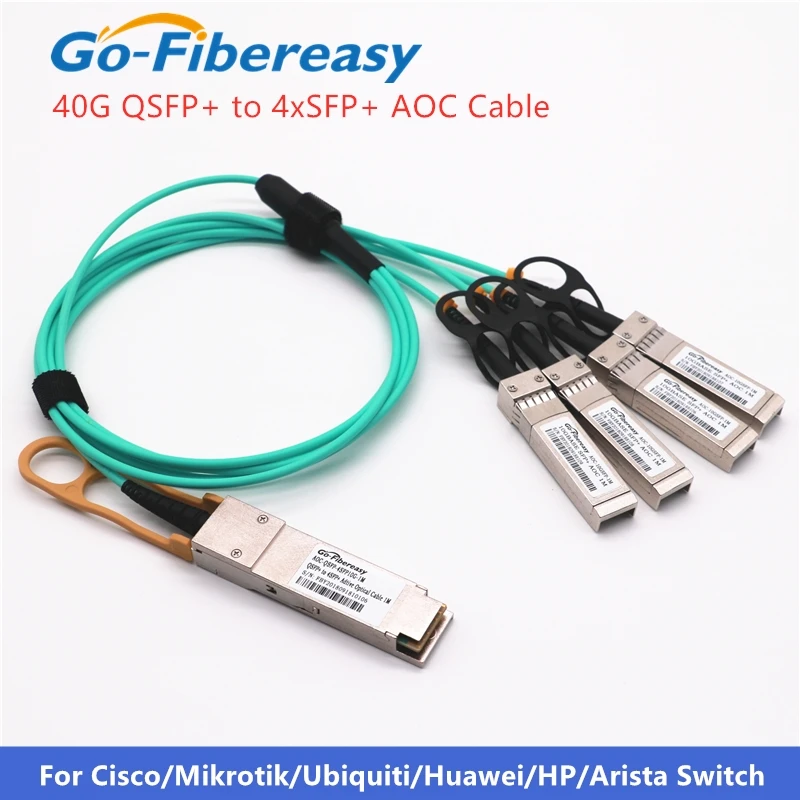 4 AOC QSFP+40G-4xSFP+