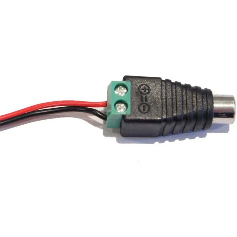 Conector macho RCA a Terminal de tornillo AV, conector de Audio y vídeo, cable de altavoz a adaptador RCA - imagen 4