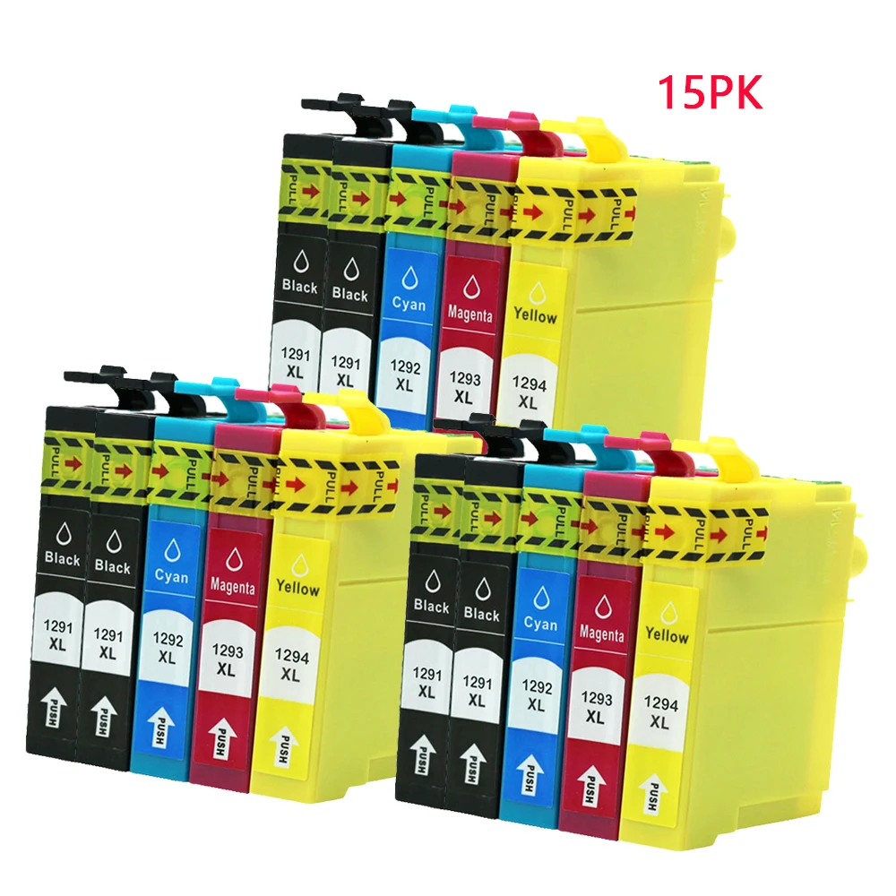 Cartucho de tinta Compatible T1291 - T1294 T1295 para impresora EPSON stylus SX235W SX425W SX420W SX438W SX525WD SX535WD - imagen 5